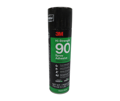 3M™ 021200-82219 Clear 90 Hi-Strength Spray Adhesive - 500 Gram (17.6 oz) Aerosol Can