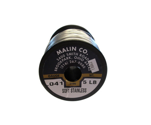 Military Standard MS20995C41 Stainless Steel 0.041 Diameter Safety Wire - 5 lb Spool