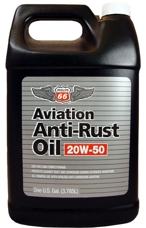 Phillips 66® Aviation 20W-50 Aviation Anti-Rust Oil - Gallon Jug