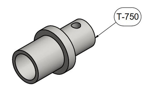 Brackett T-750 Gray Beechcraft 19/23, Commander 114, Eclipse 500, Sikorsky S-76, Socata TB-20/21 Universal Towbar Adapter (2 Required)
