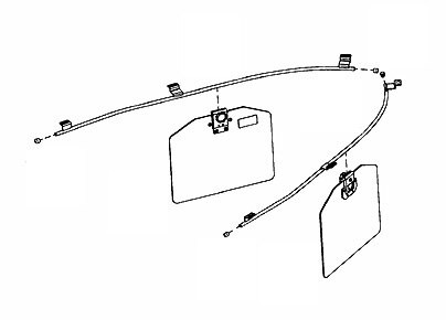 Rosen R1580000-2 Bombardier LearJet 45 Monorail Sunvisor Kit - 7 x 11 inch Lens