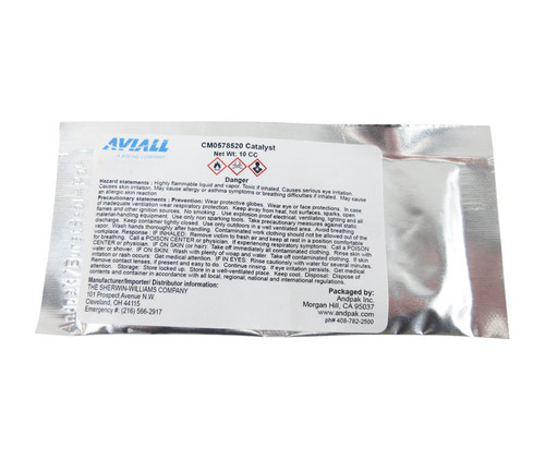 JET GLO® U00150 Matterhorn White Polyester Urethane Topcoat Paint - 10cc Blister Pak