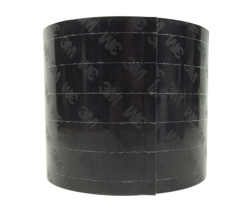 3M™ 7000088560 Matte Black 8663 HS 6" Skip Slit Liner Polyurethane Protective Tape - 6" x 36 Yard Roll