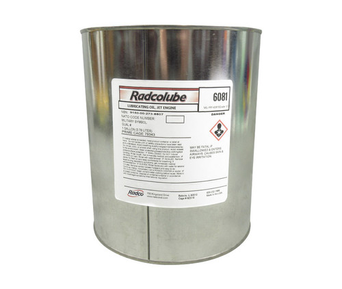 RADCOLUBE® 6081 Grade 1010 Straw Yellow MIL-PRF-6081E Grade 1010 Spec Jet Engine Lubricating Oil - Gallon Can