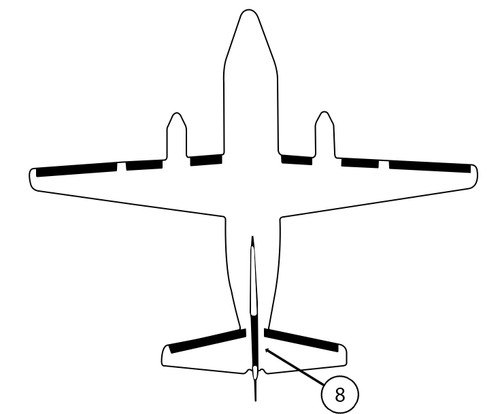 GOODRICH P29S7D5255-07 FASTboot® Jetstream 31 & 32 Vertical Fin De-Ice Boot