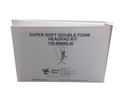 David Clark 40688G-36 Super-Soft Double Foam H10 Series Headset Head Pad Kit