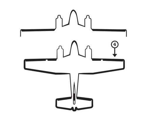 GOODRICH 25S7D5057-02 Raytheon Beechcraft 58, B60 & 95/55 RH Wing De-Ice Boot