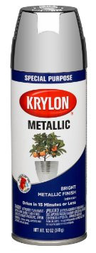 KRYLON® 1404 METALLIC® Chrome Aluminum Bright Metallic Finish Interior Paint - 311 Gram (11 oz) Aerosol Can