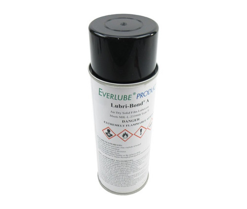 EVERLUBE® LUBRI-BOND® A Gray/Black MIL-L 23398B Type II Spec Air Dry MoS2 Graphite Solid Film Lubricant - 12 oz Aerosol Can