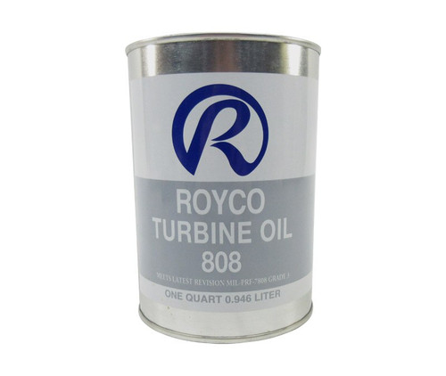 ROYCO® 808 MIL-PRF-7808 Spec Advanced Synthetic Turbine Engine Oil - Quart Can