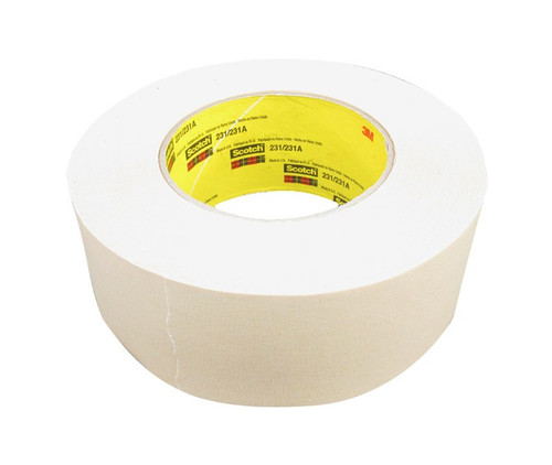 3M™ 021200-04237 Scotch® 231/231A Tan 7.6 Mil Paint Masking Tape - 48 mm x 55 m Roll