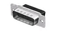 TE Connectivity 205204-9 9 Pin Male D Connector - Crimp - 5/Pack