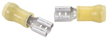 TE Connectivity 640907-1 Quick Disconnect Terminal 10-12AWG F 26.21mm 7.62mm Tin - 100/Pack
