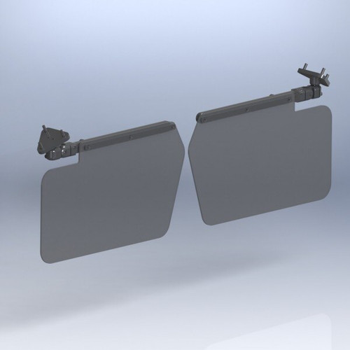 Rosen RMU2-300-2 Mitsubishi MU-2 (s/n 165 & up) FAA-STC'd Complete Sunvisor System Kit