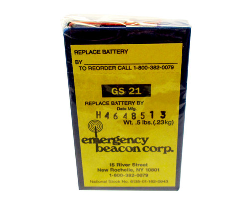 Emergency Beacon GS-21 Alkaline EBC-102/EBC-302 ELT Battery - 2 Year