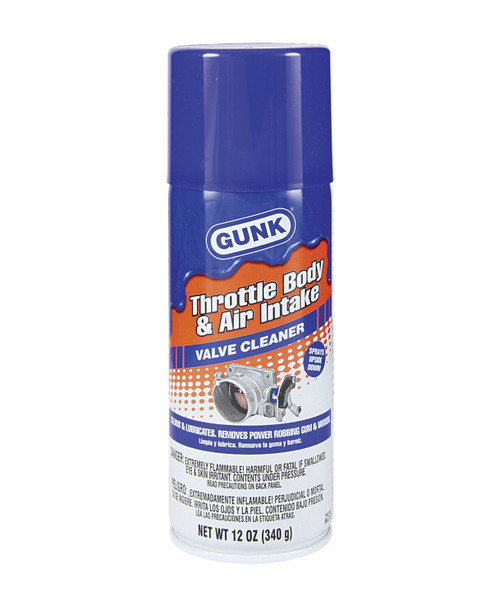 GUNK® M4712 Clear Throttle Body & Air Intake Valve Cleaner - 340 Gram (12 oz) Aerosol Can