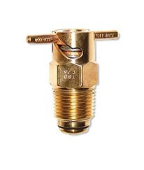 Curtis CCA-1350 Brass 3/8" NPT x 1.080 Long Spiral to Open/Turn to Lock Pipe Thread Fuel Drain Valve