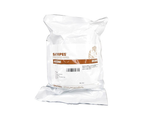SATWIPES® SW420045 100% 800 mL Acetone - 100 Saturated 6" x 9" Wipe/Roll