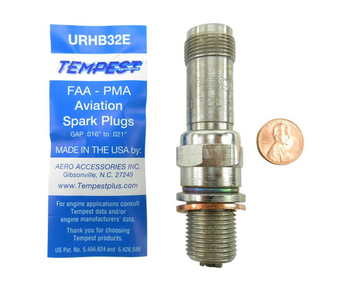 TEMPEST® URHB32E Massive Electrode Aircraft Engine Spark Plug