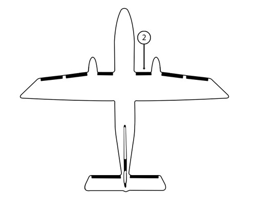 GOODRICH P29S5D5138-16 FASTboot® Dornier 228-100, 228-200, 228-201 & 228-101 RH Fuselage - Nacelle De-Ice Boot