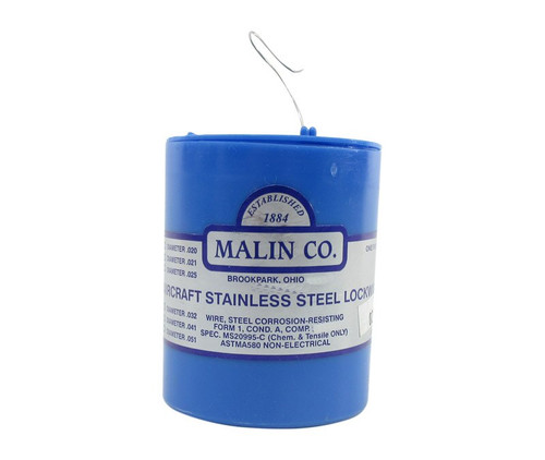 Military Standard MS20995C28 Stainless Steel 0.028" Diameter Safety Wire - 1 lb Roll