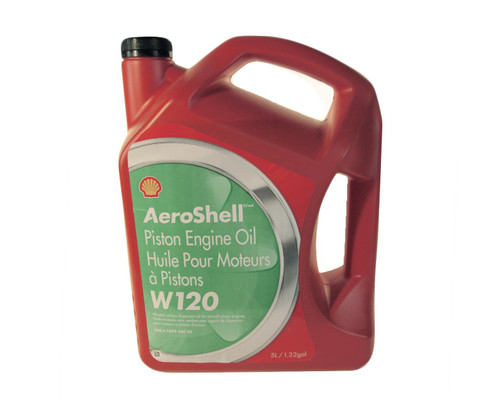 AeroShell™ Oil W120 SAE Grade 60 Ashless Dispersant Aircraft Oil - 5 Liter Bottle