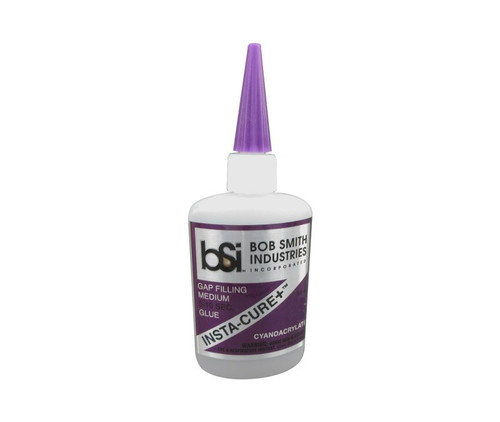 Bob Smith Industries 108 Insta-Cure+™ Transparent Super Glue Medium Gap Filling Glue - 56.8 Gram (2 oz) Bottle