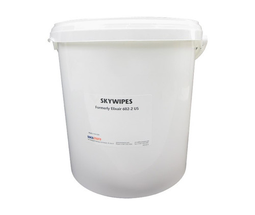 SkyWipes™ LM602/2 240 mm x 390 mm Water-Based Surface Cleaning Wipes - 300 Wipe/Tub