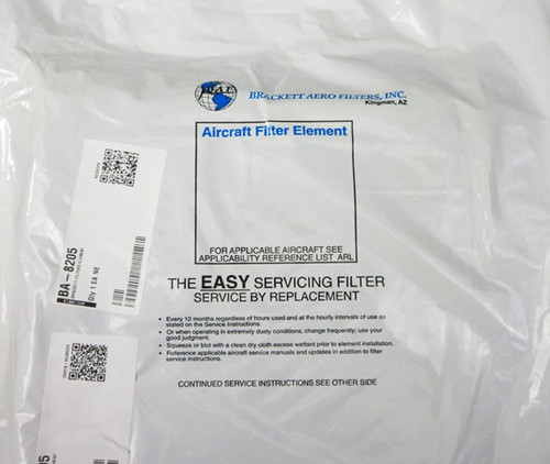 Brackett Aero Filters BA-8205 Filter Element Assembly fits BA-8210 & BA-8210-1