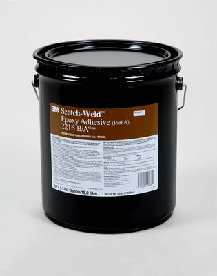 3M™ 021200-20365 Scotch-Weld™ 2216 Part A Gray Epoxy Adhesive - 18.9 Liter (5 Gallon) Pail
