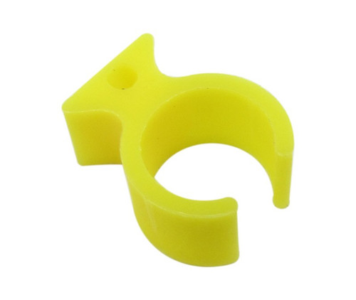 Paco Plastics S4933959-513 FAA-PMA Yellow Circuit Breaker Lockout Ring with Hole - without Tag