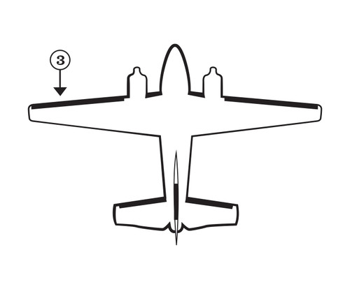 GOODRICH P25S7D5057-11 FASTboot® Raytheon Beechcraft C60 LH Wing De-Ice Boot