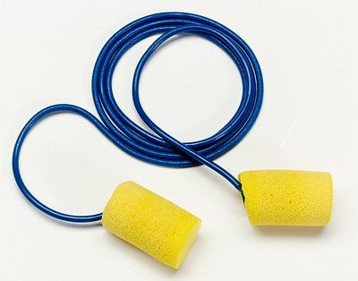 3M™ 080529-11024 E-A-R™ Classic™ 311-1106 Yellow/Blue Small Size Corded Earplugs - 200 Pair/Box