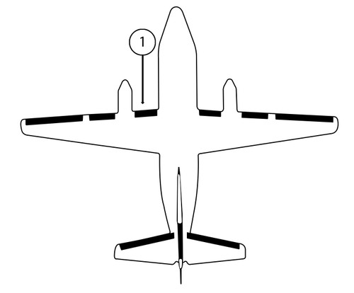 GOODRICH P29S7D5255-11 FASTboot® Jetstream 32 LH Fuselage - Nacelle De-Ice Boot