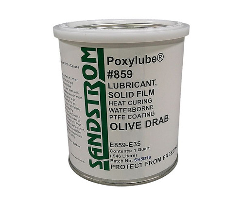 Sandstrom Poxylube® #859 Olive Drab Green PTFE Heat Cure Dry Film Lubricant - Quart Can