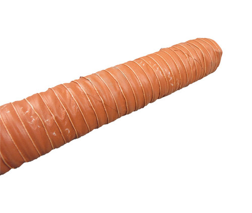 AERODUCT® SCAT8 Red 2" Steel Wire Reinforced Air Duct - 11-Foot Length