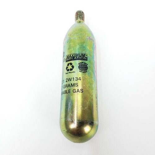 Military Specification MIL-PRF-25369 Type II Colorless 2 Cartridge, Compressed Gas - 29 Gram 1/2 Thread Bottle