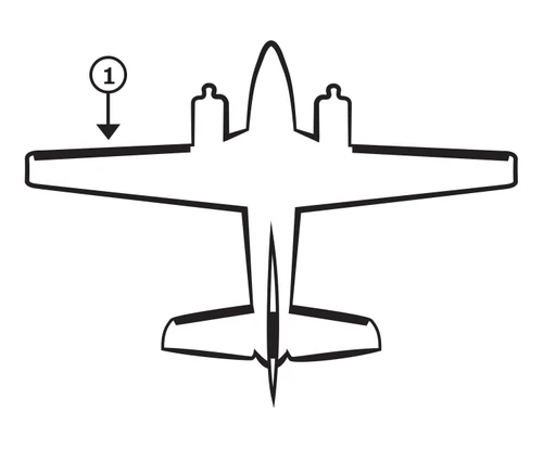 GOODRICH P25S7D5064-01 FASTboot® Raytheon Beechcraft A100 & B100 LH Wing De-Ice Boot