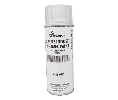 Skilcraft® 0674-100 ECO SURE® Clear A-A-2787A Type I Spec Industrial Enamel Paint - 11 oz Aerosol Can