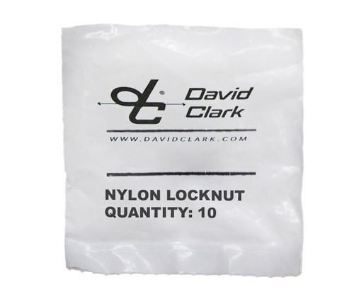 David Clark 40688G-78 Locknut Nylon 09510P-15 -Pack of 10