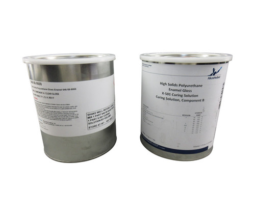 AkzoNobel 646-58-9000/X-501 Gloss Clear MIL-PRF-85285E Type I Class H Spec Chemical Resistant Military Polyurethane Topcoat - 2 Gallon Kit