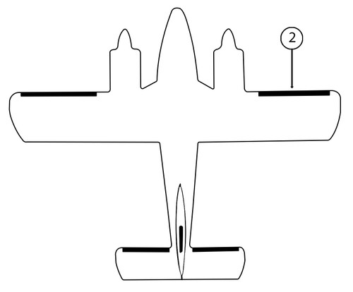 GOODRICH 25S7D5036-08 Piper PA34 RH Wing De-Ice Boot
