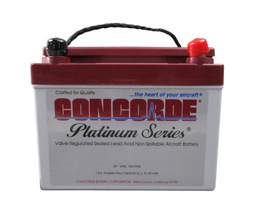 Concorde RG24-15 24-Volt General Aviation AGM Aircraft Battery