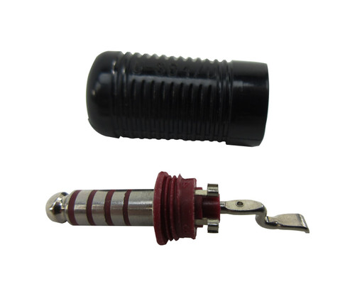 Amphenol NEXUS TP-105 Black/Red Plastic Molded Contact 5-Conductor Telephone Plug