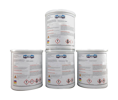 Hentzen Aerospace EP-2-Y1/EH-12/SC-11 Translucent Yellow High-Solids Epoxy Primer - 2:1:1 4 Gallon Kit