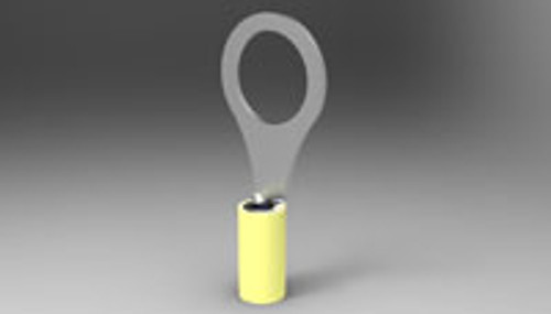 TE Connectivity 35151 Ring Tongue Terminal - AWG 12-10 - Insulation Max 6.35mm - Stud M12 - 25/Pack