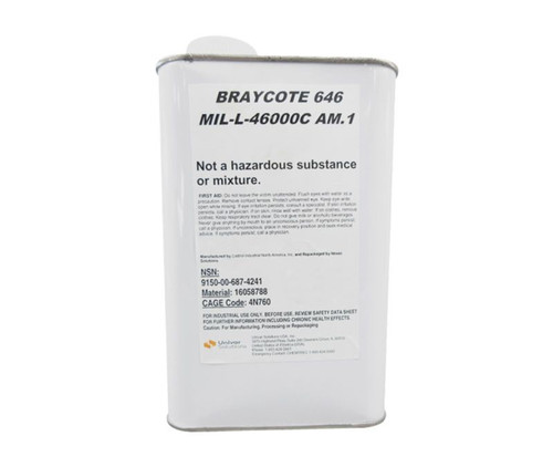 Castrol® Braycote™ 646 MIL-L-46000C Ammendment 1 Spec Semi-Fluid Lithium Thickened Synthetic Grease - Quart Can