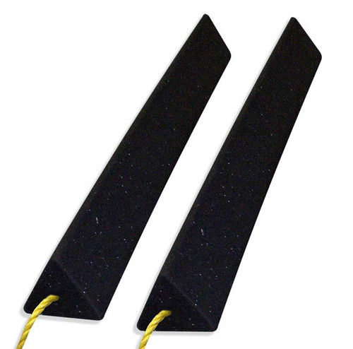 SkyGeek® SG4817 Black 52" Recycled Rubber Super-Heavy Aircraft Wheel Chocks