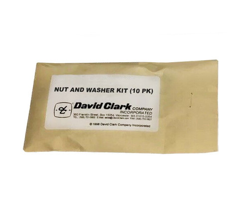 David Clark 12052G-01 Kit Nut & Washer -Pack of 10