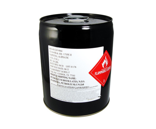 Military Specification TT-N-95 Type II Naphtha Solvent - 5 Gallon Pail